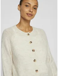 Brushed Knit Buttoned Cardigan - 3