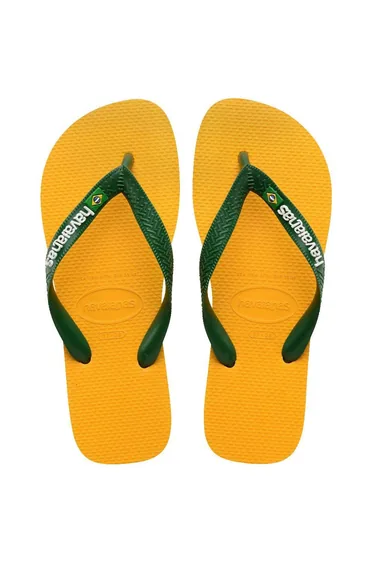 Brasil Logo Flip Flop Yellow