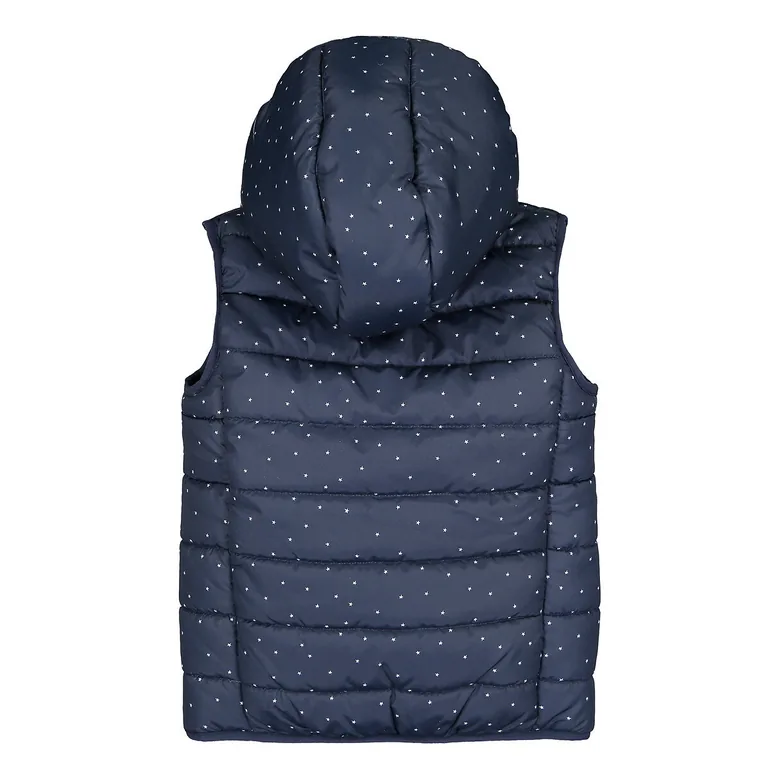 Star Print Hooded Bodywarmer - 3
