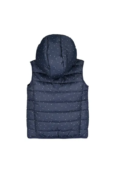 Star Print Hooded Bodywarmer