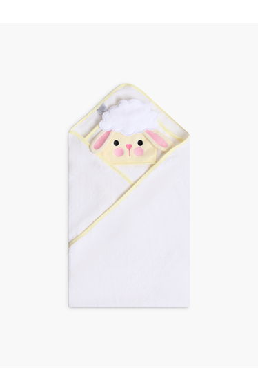 Kids 3D Organic Cotton Woven Hooded Towel