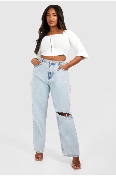 Plus Lace Insert Hook And Eye Corset Top - white