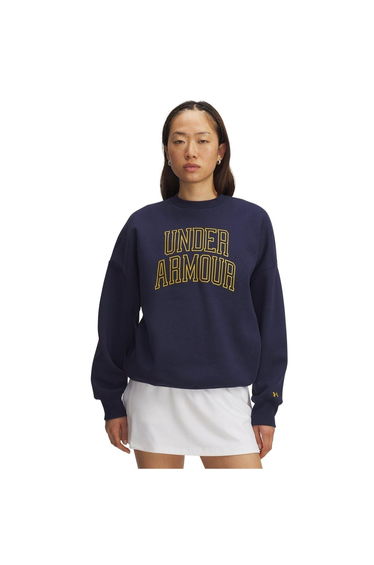 Under Armour Womens/Ladies Varsity Sweatshirt - Navy/Gold