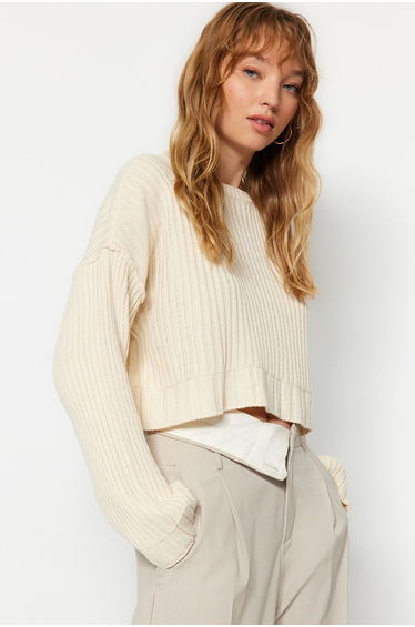 Sweater - Ecru - Regular fit