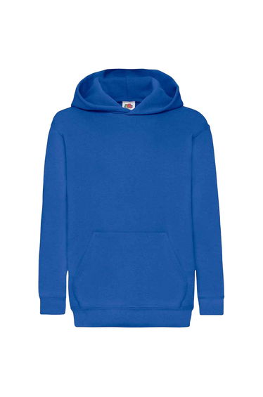 Fruit Of The Loom Kids Unisex Classic 80/20 Hoodie - Royal Blue