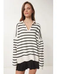Sweater - White - Regular fit - 3