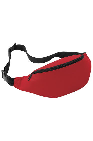 Bagbase Adjustable Belt Bag (2.5 Litres) (Pack of 2) - Classic Red