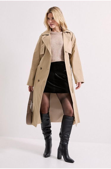 Croc Faux Leather Mini Skirt product thumbnail 4
