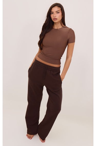 Espresso Polyamide Longline T- Shirt