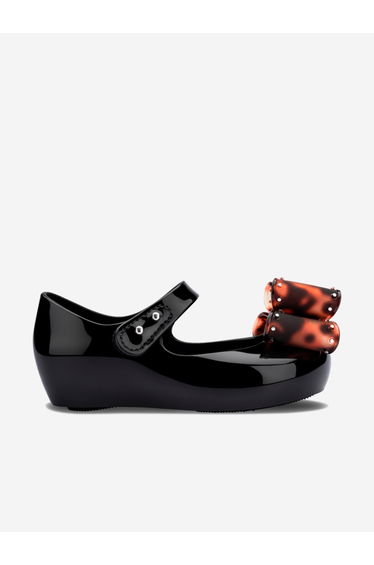 Girls Ultragirl Classic Bow Ballerinas in Black