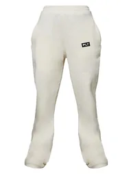 PRETTYLITTLETHING Recycled Cream Badge Detail Straight Leg Joggers - 4