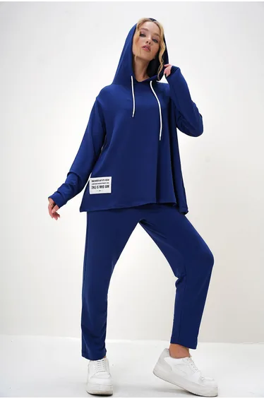 بدلة رياضة قطن كحلي بهودي