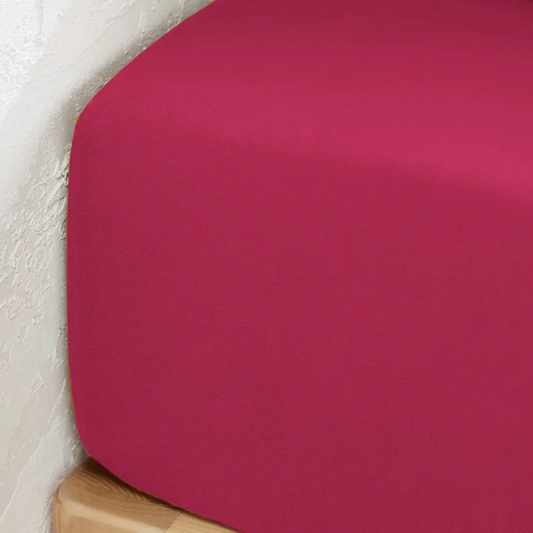 شرشف سرير كتان مغسول بحواف مطاطية لمراتب بإرتفاع 30سم - 2