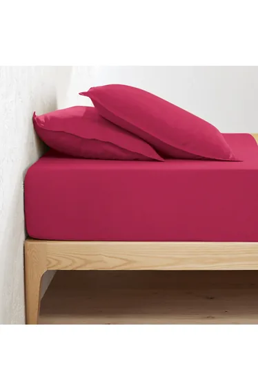 شرشف سرير كتان مغسول بحواف مطاطية لمراتب بإرتفاع 30سم