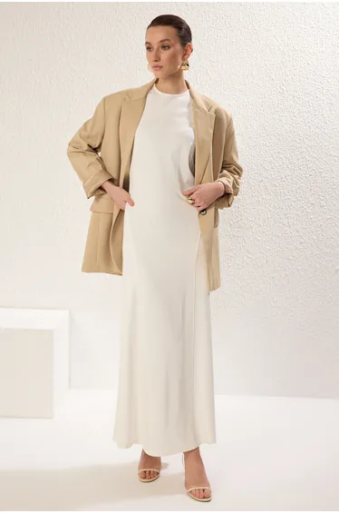 Ecru Knitting Lining/Inner Lining Dress