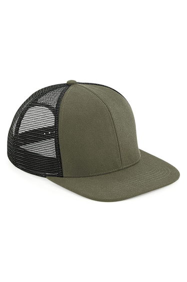 Beechfield Unisex Adult Trucker Cap - Olive Green/Black
