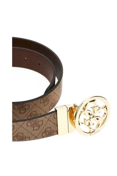 Noelle Guess Belt Latte Logo