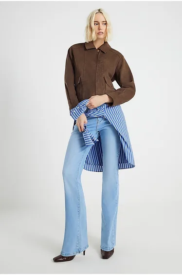 بنطلون ريفر آيلاند أزرق بوت كت