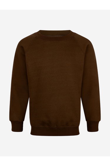 Zeco Kids School Crew Neck Sweatshirt in Brown