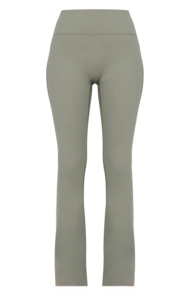 Tall Olive Sculpt High Waisted Flared Yoga Pants - 4