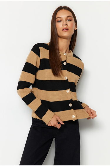 Cardigan - Brown - Regular fit