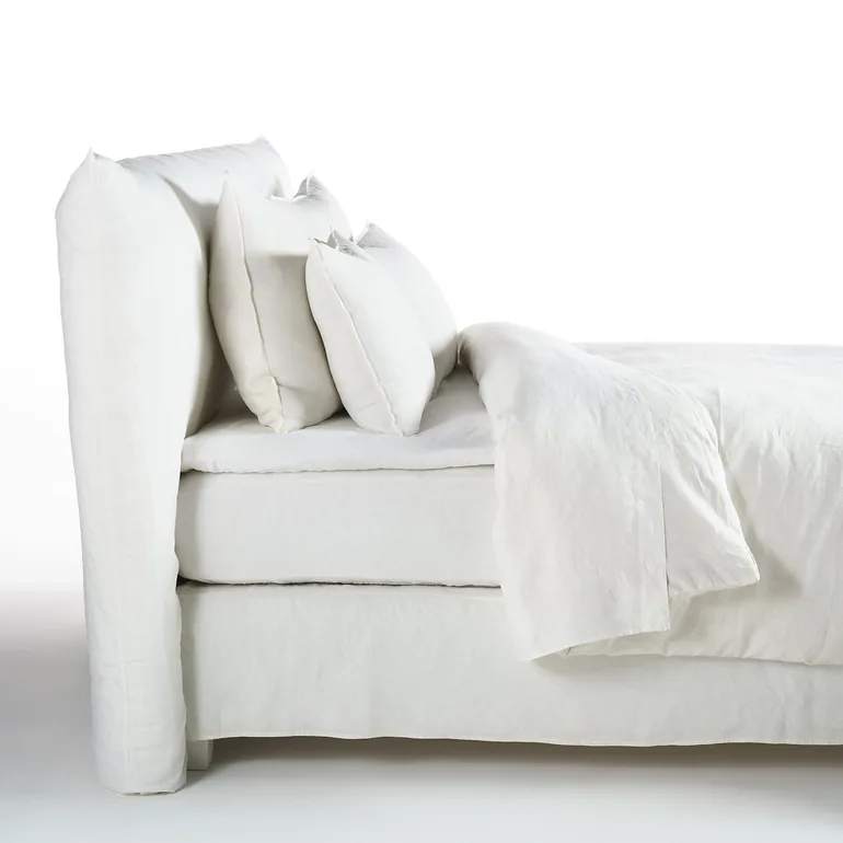 Elina Washed Linen Fitted Sheet for Mattress Topper - 5