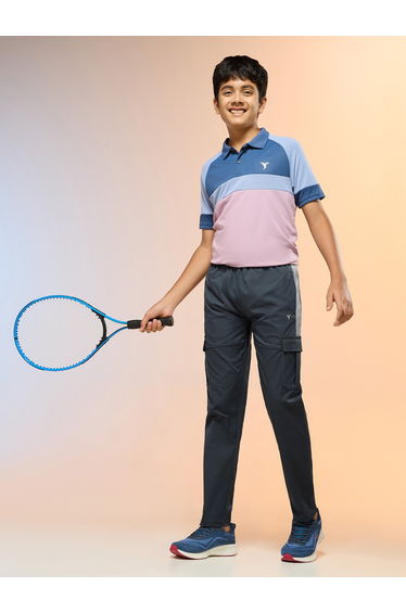 Teen Straight Fit Sports Cargo Track Pants