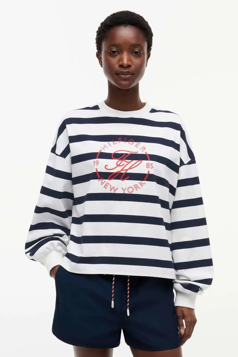 Roundal Longsleeve Top Stripe Multi Tommy Hilfiger Multicolour