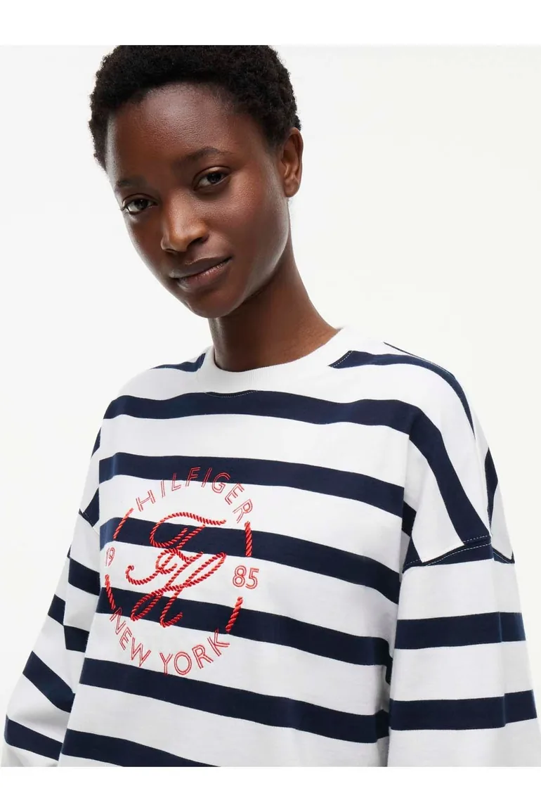 Roundal Longsleeve Top Stripe Multi Tommy Hilfiger Multicolour