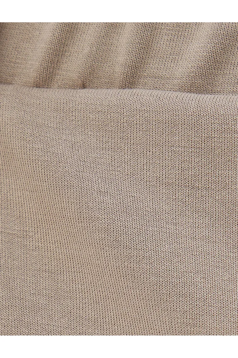 Jogger Sweatpants High Waist Lace-Up Pocket Stitched Detail Modal Blend - 5