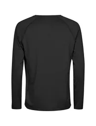Tee Jays Mens CoolDry Long-Sleeved Crop T-Shirt - Black - 1