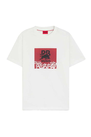 Hugo Mens Red Bull Crew Neck T-Shirt - White