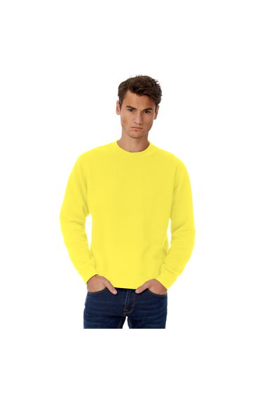 B&C Mens Set In Sweatshirt - Solar Yellow