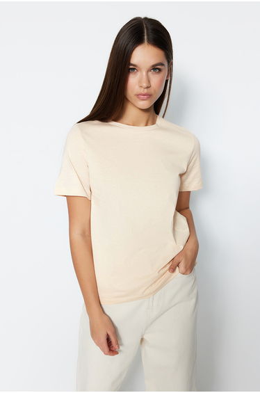 T-Shirt - Beige - Regular fit