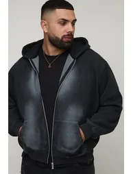 هودي بوهو مان أسود بأكمام طويلة