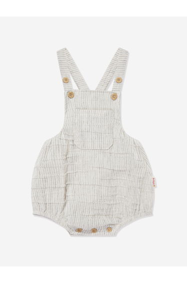 Tiffany Baby Boys Muslin Romper in Grey