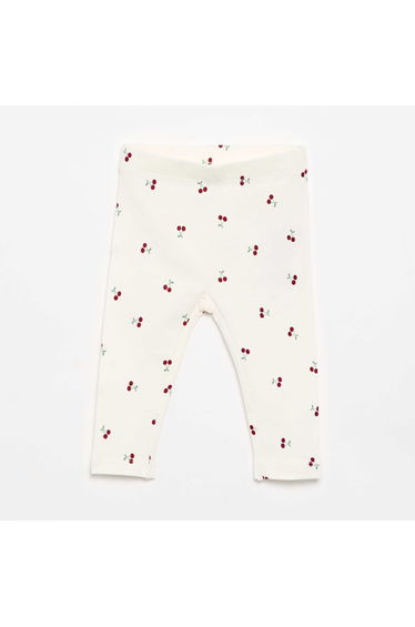 Printed Long Leggings WHITE