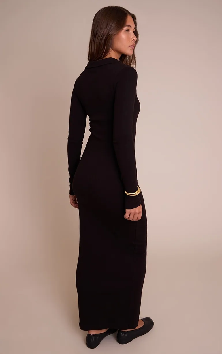 winter floral long-sleeve dress Puff Sleeve Autumn Winter Floral Dress – HER SHOP