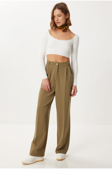 ISTANBUL High Waist Pleated Palazzo Pants