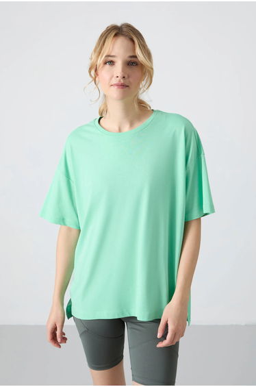 TOMMY Oversized Cotton-Modal Crew Neck T-Shirt