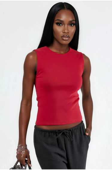 BUSEM Crew Neck Sleeveless Top