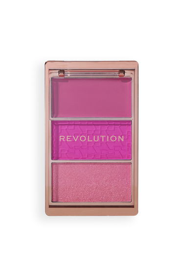 Revolution Blush Icon Palette Hot Pink Flag