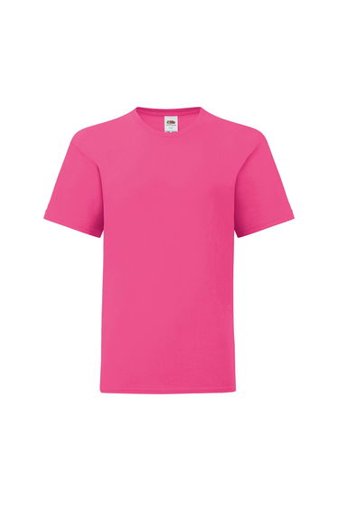 Fruit of the Loom Childrens/Kids Iconic 150 T-Shirt - Fuchsia