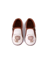 Kids Lion Print Slippers with Zip Fastening - 2