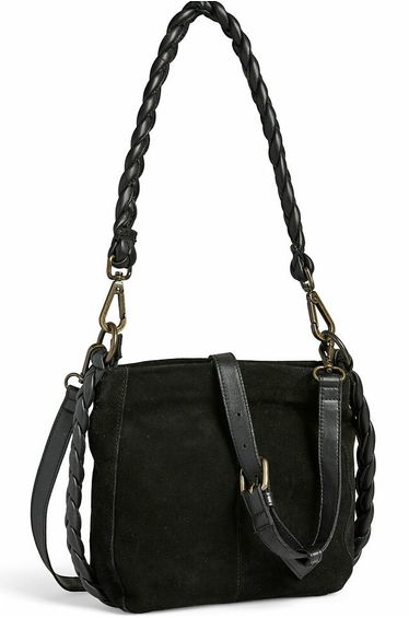 Juna Shoulder Bag in Suede Leather