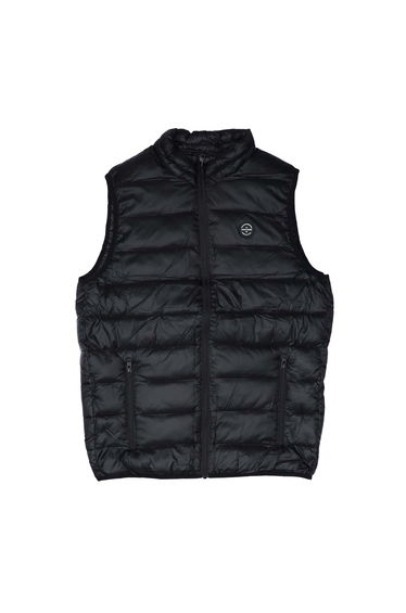 Boy's Jack and Jones Wilson Body Warmer Gilet in Black