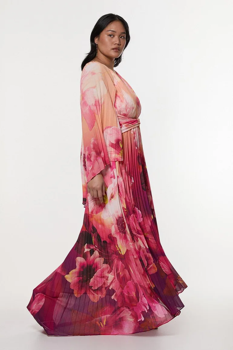 long sleeve maxi dress ivory Shona Joy - La Lune Cumulus Silk Backless Lace Split Maxi Dress - Ivory