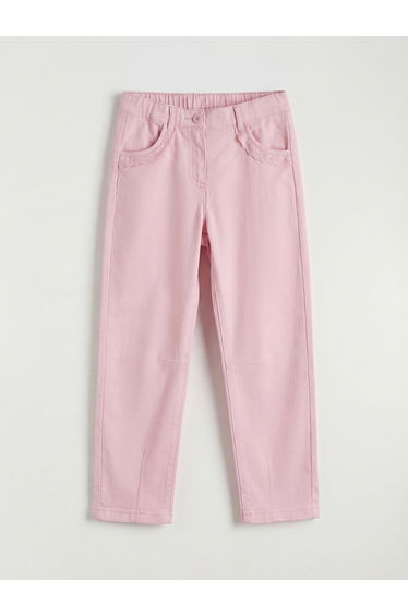 Girls' Trousers with Elastic Waistband