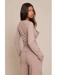 Petite Mushroom Button Through Fine Knit Cardigan - 2