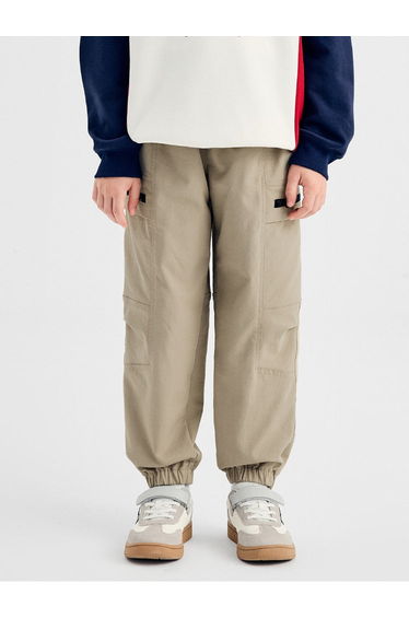 Boys' Cargo Jogger Pants With Zip Pockets
